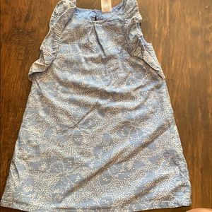 Blue and white butterfly dress